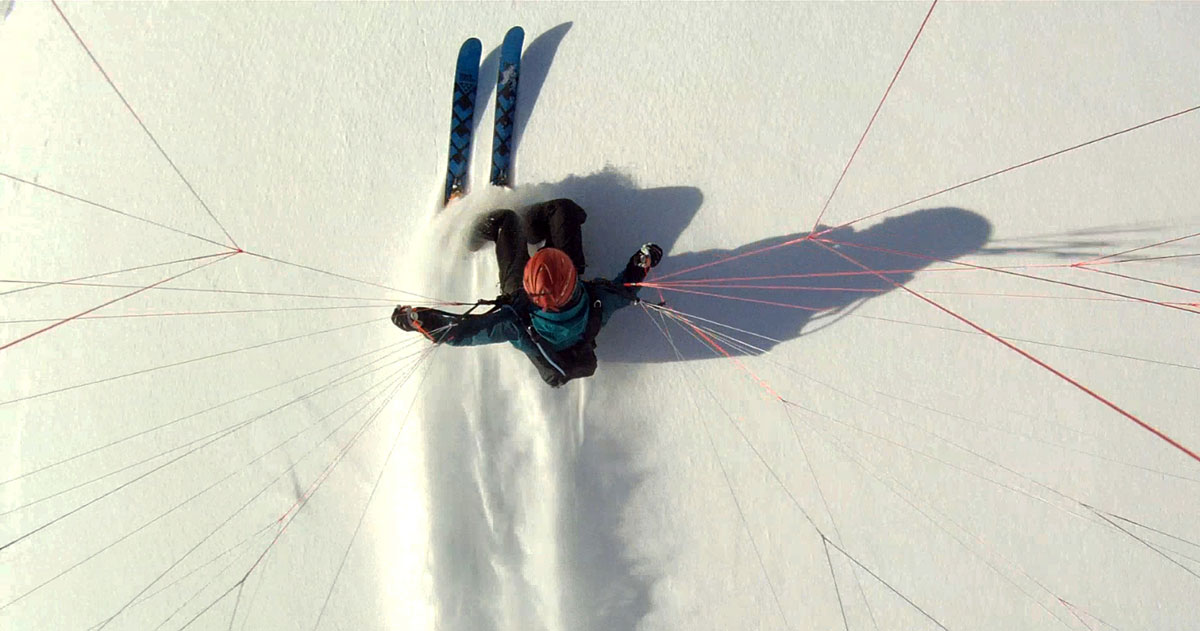 february freeride speedflying ski