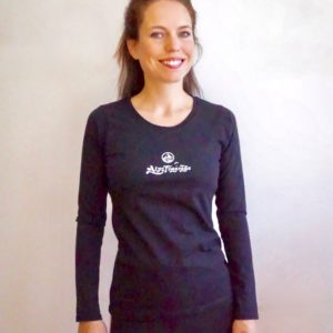 T-shirt à manches longues noir