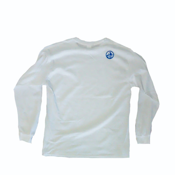 T-shirt à manches longues, blanc cumulus (grand logo) – Image 3