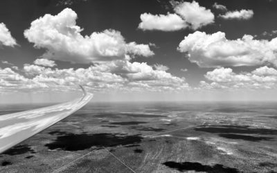 Gliding the crazy Namibian sky
